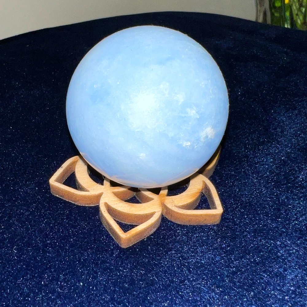 Crystal Mineral Gemstone Sphere Celestite
